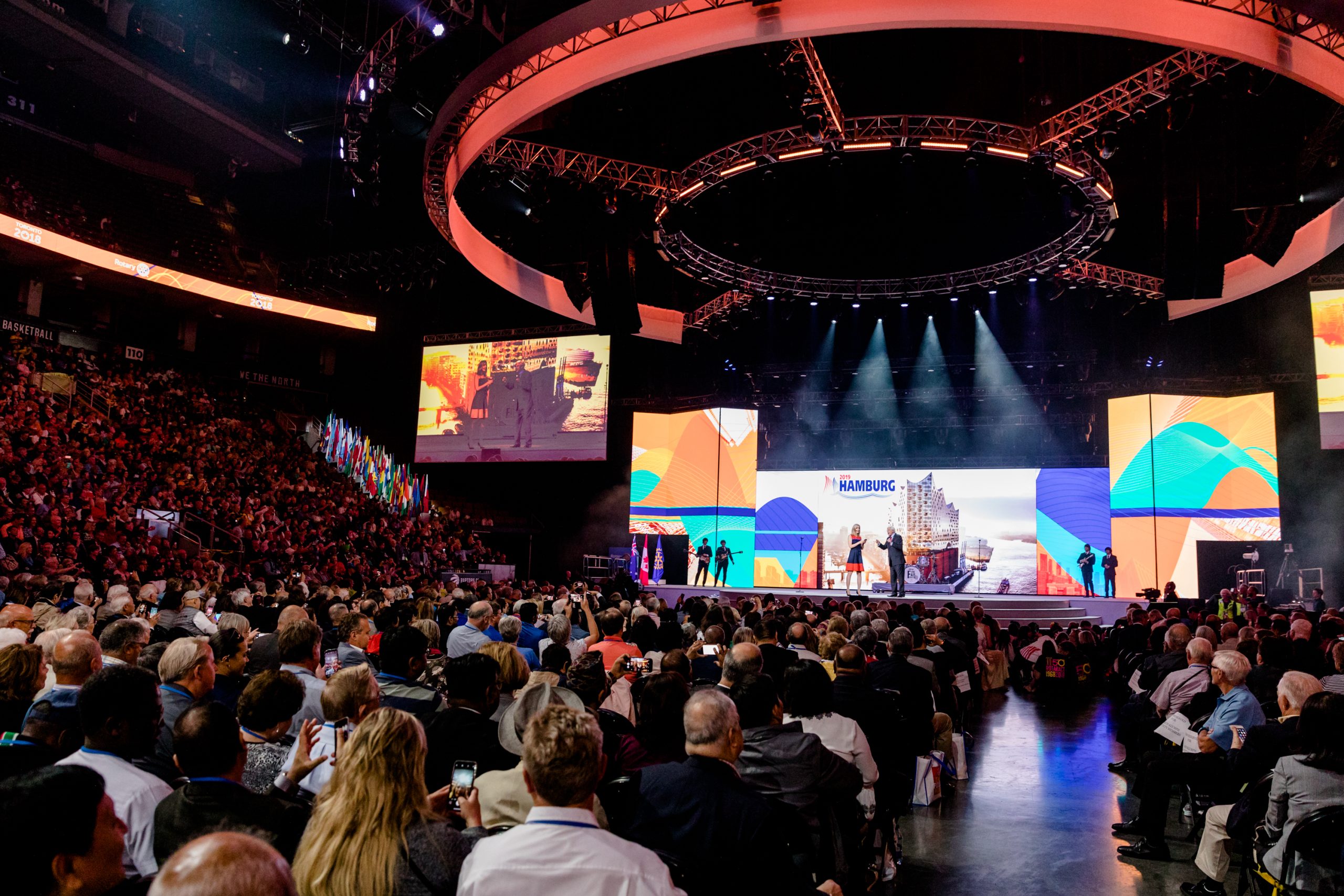 Closing ceremony. Rotary International Convention, 27 June 2018. Toronto, Ontario, Canada.